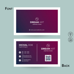 Naklejka na ściany i meble Simple and Clean professional Business Card Template