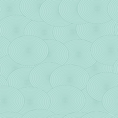 seamless pattern with abstract circles in light green color