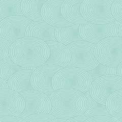 Gordijnen naadloos patroon met abstracte cirkels in lichtgroene kleur © photo_stella