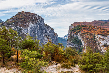 Verdon Gorge, Gorges du Verdon in French Alps, Provence, France