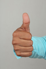 Isolated hand fingers movement