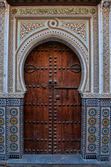 old wooden door in a mosque