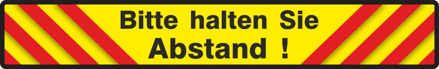 Sicherheitshinweis Bitte halten Sie Abstand ! 
