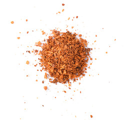 Cayenne pepper spice isolated on a white background