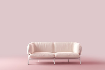 Modern sofa, couch. Minimalist modern interior design