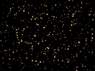 waterfalls of golden glitter sparkle bubbles champagne particles stars © arybickii