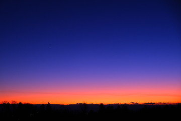 夕焼けと夜空（Sunset）