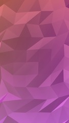 Obraz premium Abstract triangle geometrical pink background. Geometric origami style with gradient. 3D illustration