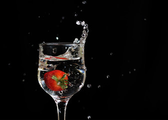 red wine splash