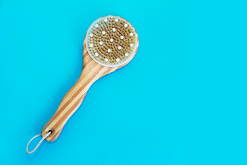 bath accessories, massage brush for body and washcloth for the shower