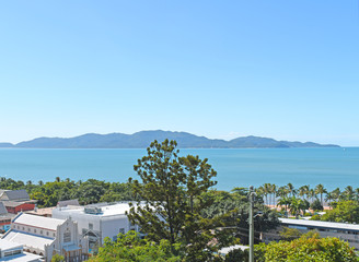 Full view of Magnetic Island from Townsville City
