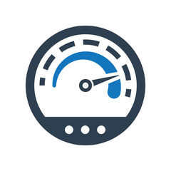  Performance Icon. Automobile speedometer icon