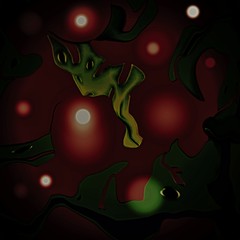 abstarkcja, potwory, świetliki © Pawe