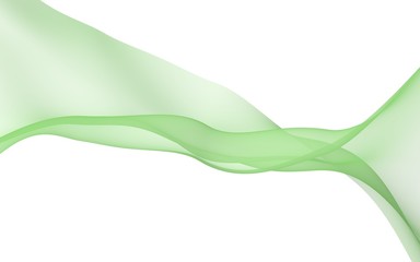 Abstract wave. Scarf. Bright ribbon on white background. Abstract smoke. Raster air background. 3D illustration