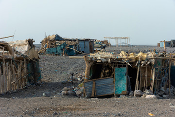 Huts in Afar region, Ethiopia