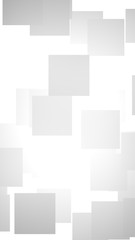 White abstract background. Misty backdrop with grey squares. 3D illustration