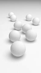 White abstract background. Lowpoly backdrop. Crumpled paper. 3D illustration