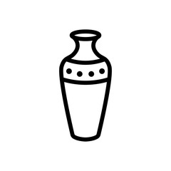 vase amphora icon vector. vase amphora sign. isolated contour symbol illustration