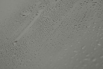 water drops on glass