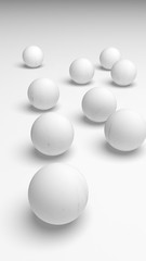 White abstract background. Lowpoly backdrop. Crumpled paper. 3D illustration