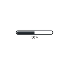 loading bar icon logo template
