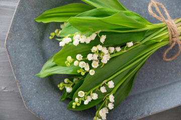 Obraz premium すずらんのブーケ