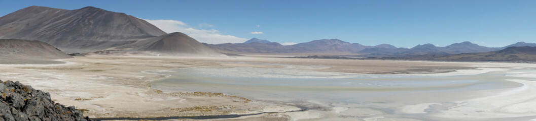 Panoramic of the surroundings of Red Rock. San Pedro de Atacama