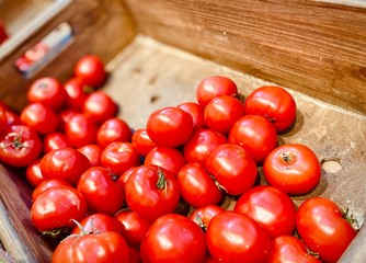 Greens, mushrooms and different vegetables. Photo in the supermarket on mobile.
