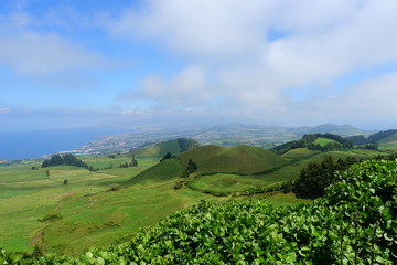 View on the azores eastwards