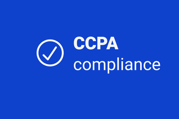 CCPA - California Consumer Privacy Act. vector logo. Consumer protection for residents of California, United States. USA data security compilance icon.