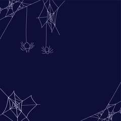 Spiders on Halloween. Small vector spiders. 