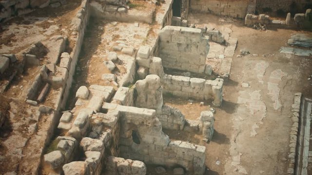Ruins of North Market in Corinth Greece
