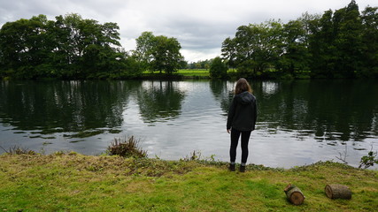 Girl at the lake