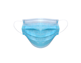 Medical protective mask isolated on a white