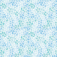 Vector naadloze patroon met blauwe druppels. Abstracte bloemenachtergrond in blauwe tinten. Stijlvolle zwart-wit textuur.
