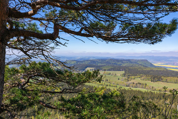Obraz premium Stolowe Mountains National Park. View from Szczeliniec Wielki near Kudowa-Zdroj, Lower Silesia, Poland.