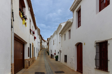 Fototapeta na wymiar ancient town in the coast of catalonia