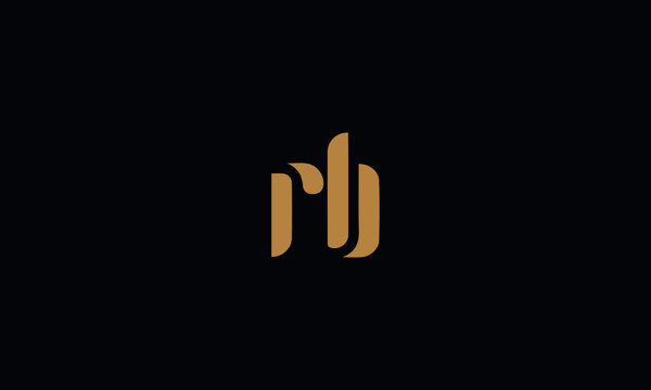 RB Letter Logo Design Template Vector Minimal