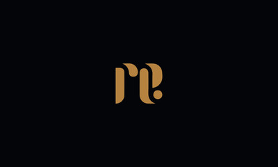 RE Letter Minimal Logo Design Template Vector illustration 