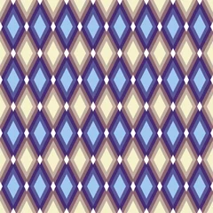 Sierkussen Argyle naadloze vector patroon achtergrond. Patroon van een ruiten. © kastanka