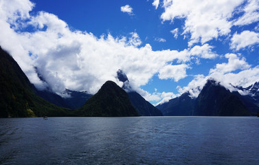 Clouds above the fjord