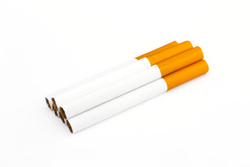 Cigarette isolated on a white background.