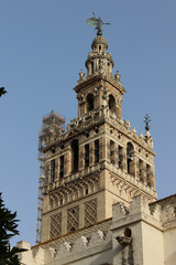 Giralda tower in Seville, bell tower of the cathedral