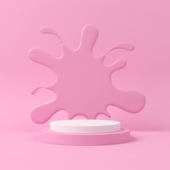 Abstract background, mock up scene geometry shape podium for product display. 3D rendering