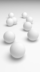 White abstract background. Lowpoly backdrop. Crumpled paper. 3D illustration