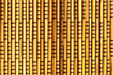 Brown tone bamboo plank fence texture background