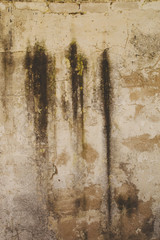 Grungy grey brown old cement wall background texture
