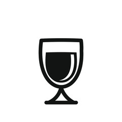 Drink icon vector, Wine glass icon
