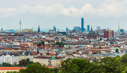 View Of Old And New Part Of Vienna.