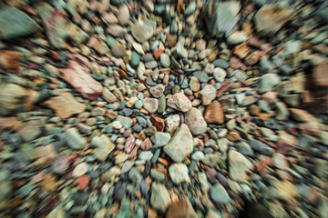 background of a lot of many small stones